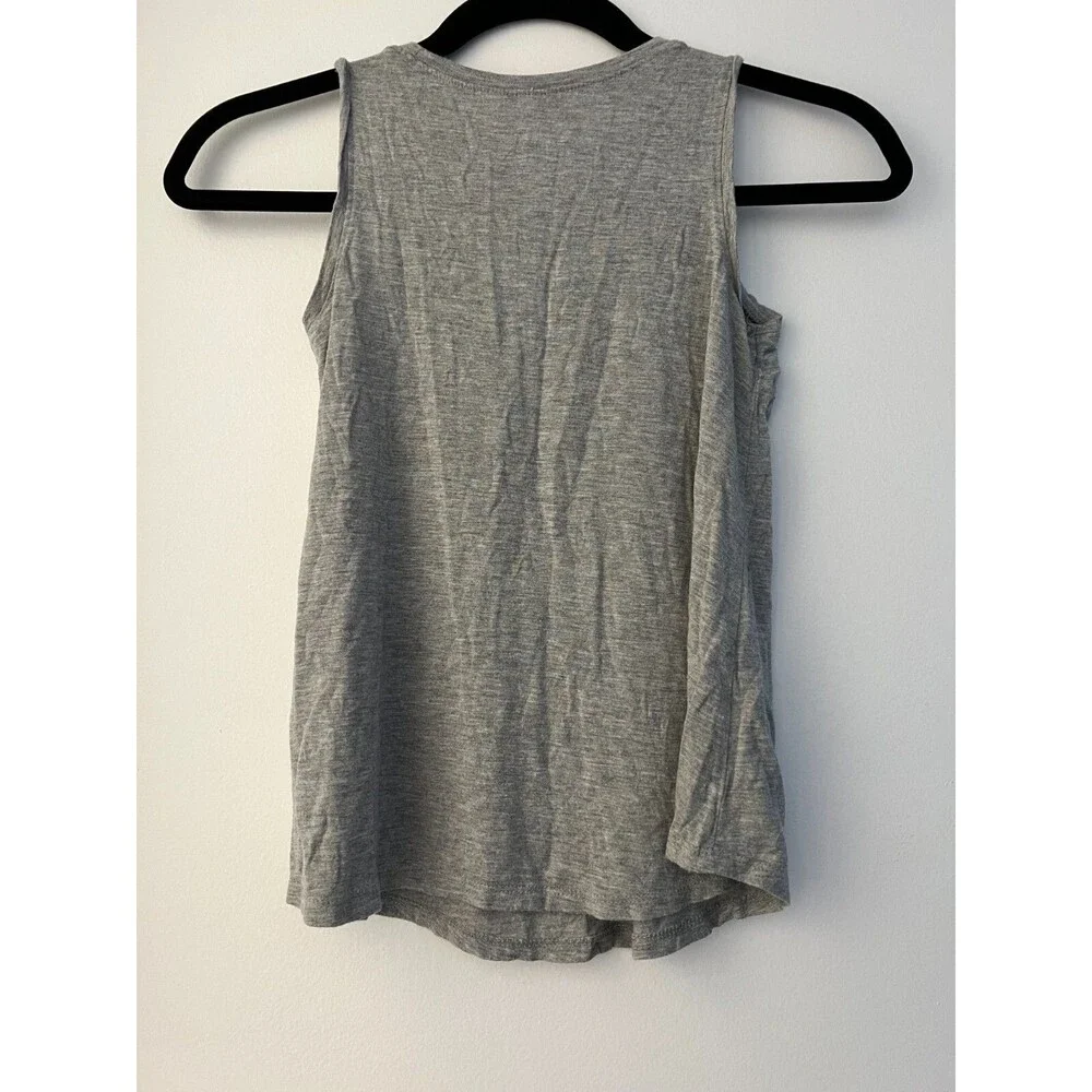 Girls Justice Gray Unicorn Tank Top Size 8